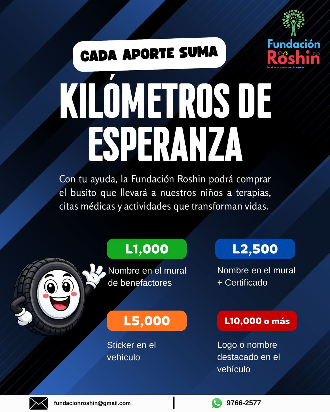 Kilómetros de esperanza, campaña Apadrina una Llanta
