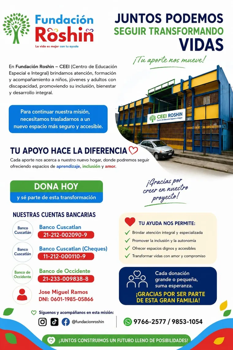 Juntos podemos seguir transformando vidas